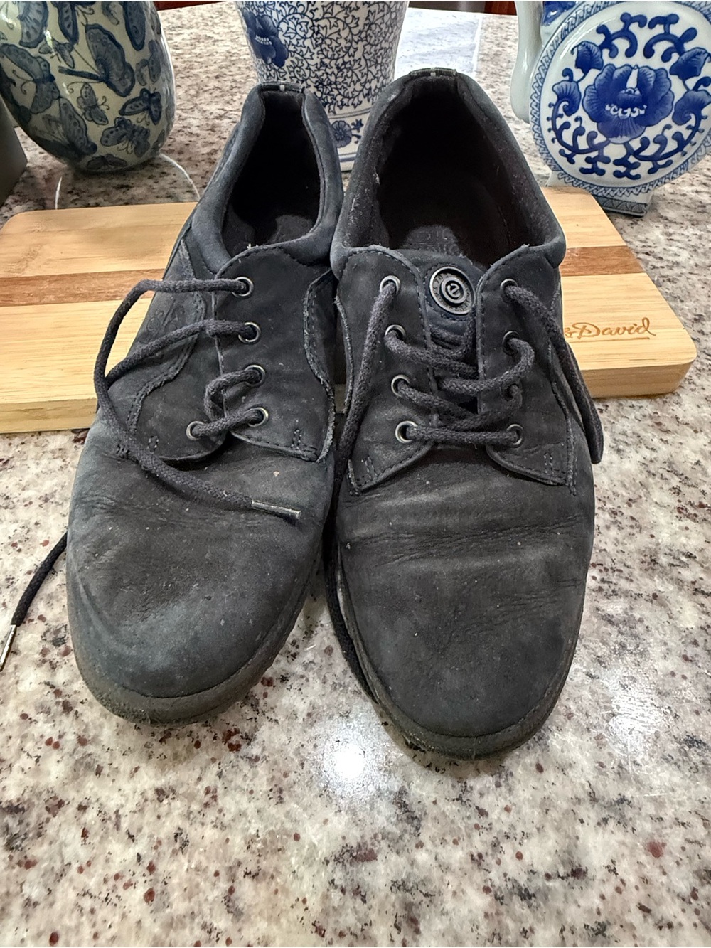 Black Casual Lace-Up Shoes